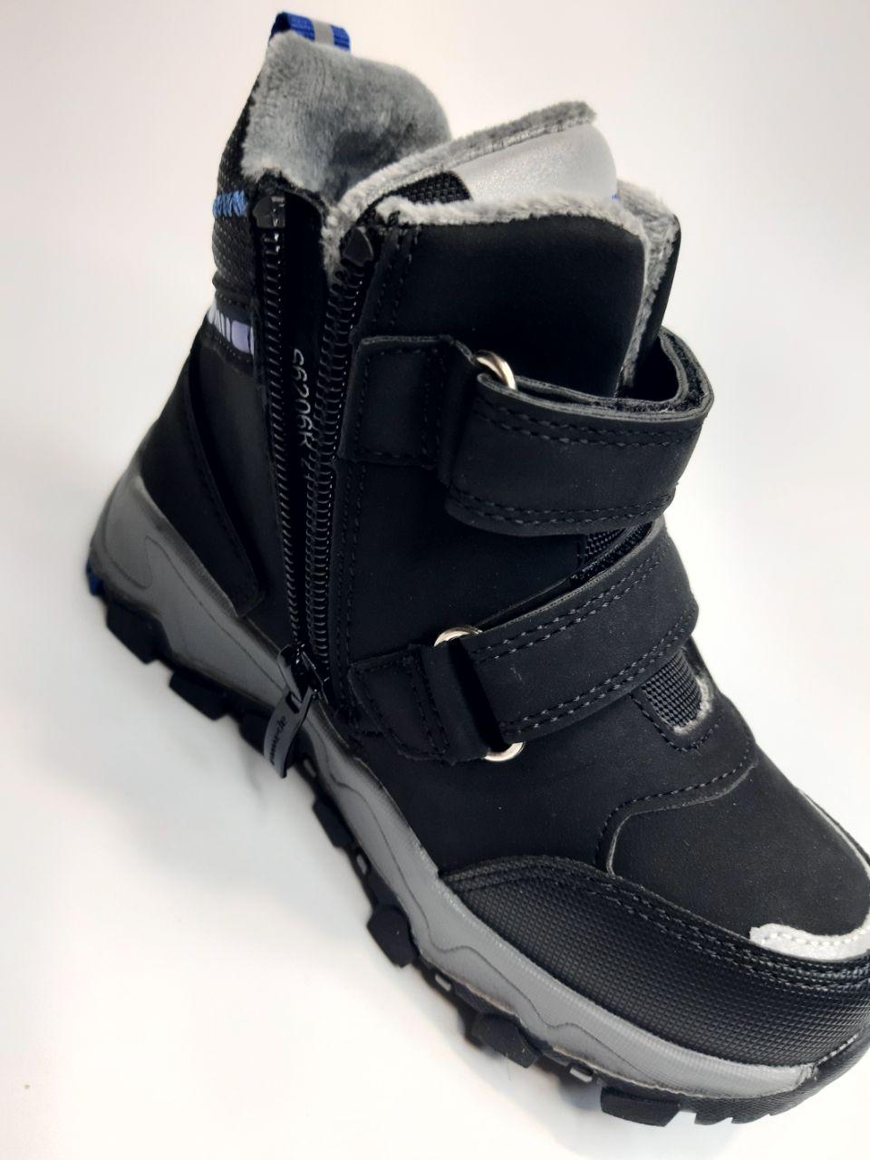 Ботинки детские зимние Apawwa для мальчика р. 32 20,8 см Черный (6206 bl-black) - фото 3 Ботинки детские зимние Apawwa для мальчика р. 32 20,8 см Черный (6206 bl-black) - фото 3