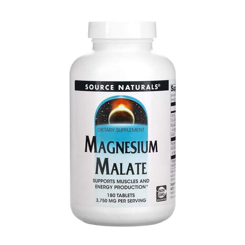 Магний малат Source Naturals Magnesium Malate 180 табл.