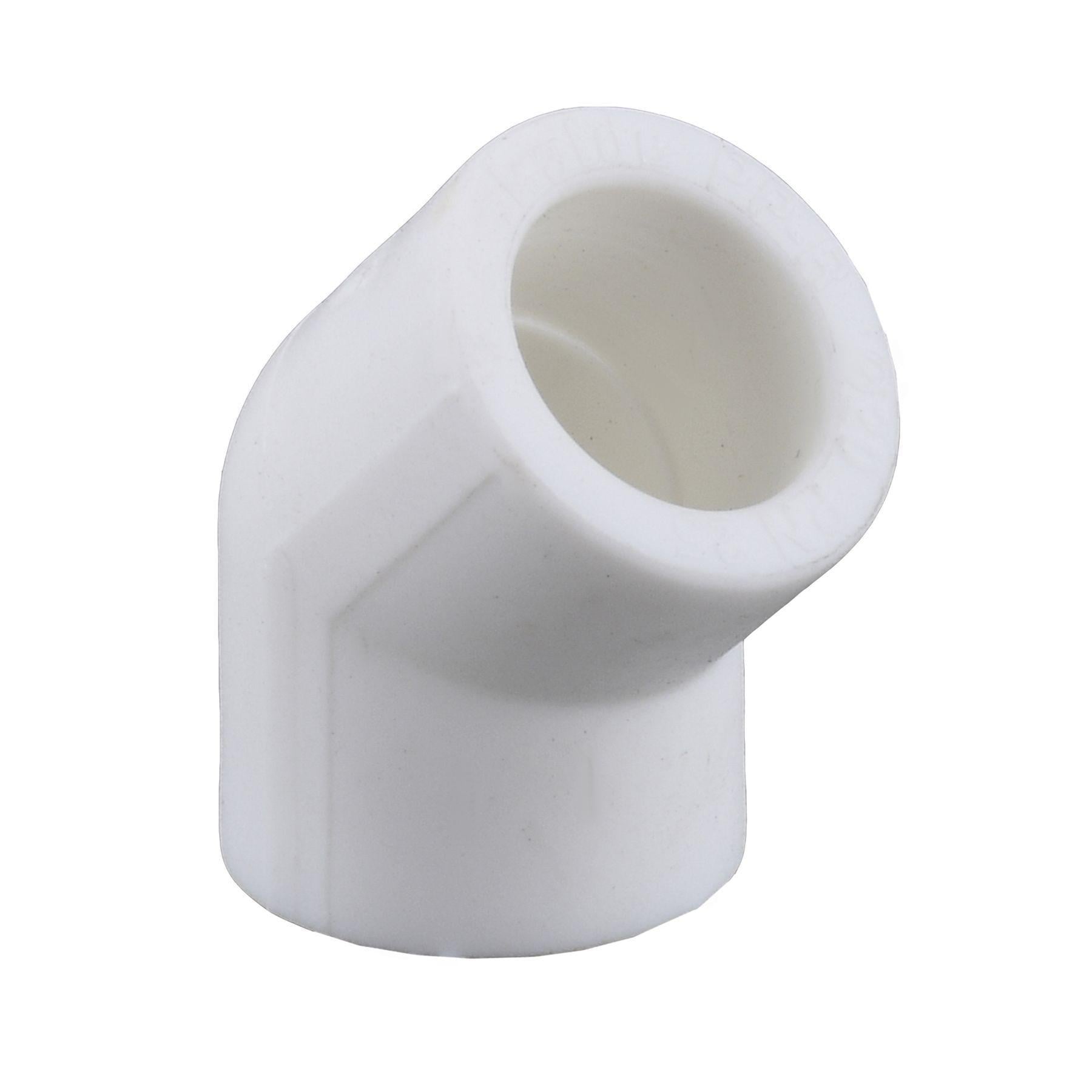 Угольник KALDE PPR 45 ф40 14040 Белый Угольник KALDE PPR 45 ф40 14040 Белый