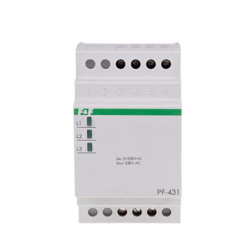 Переключатель фаз автоматический F&F PF-431 3×400 В+N 16 A (00000062447)