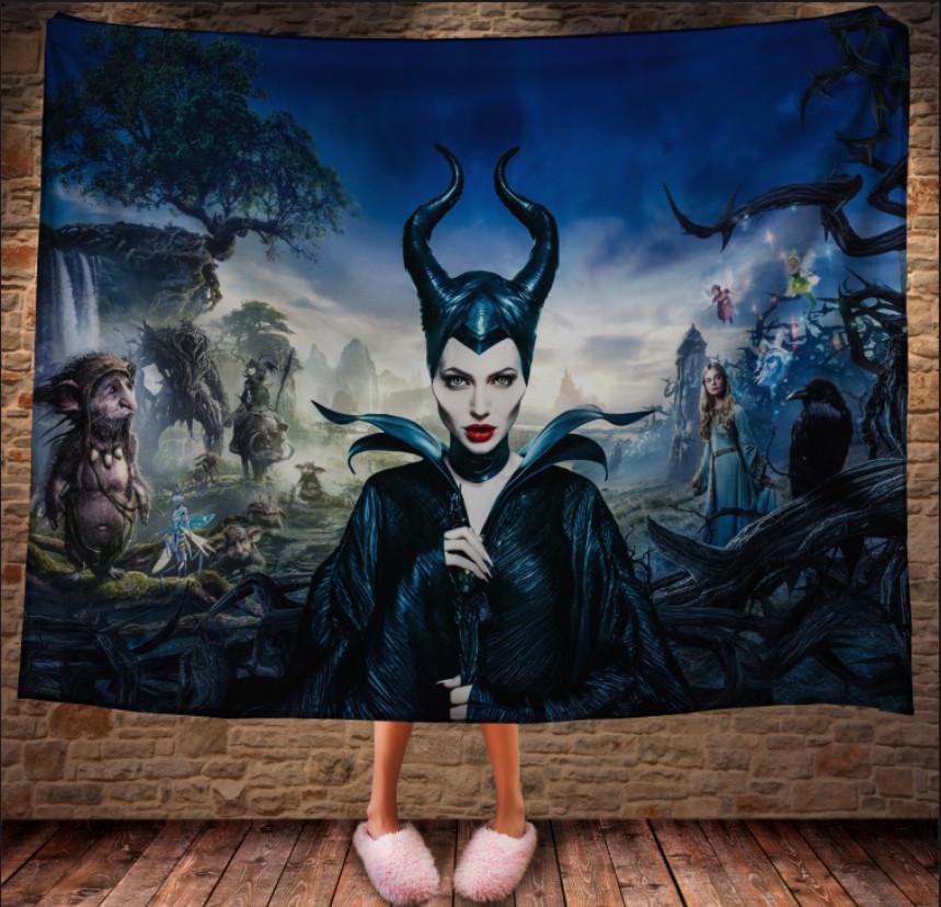 Плед с 3D принтом Малефисента Сказочная Ночь 150x200 см (epi_0064)