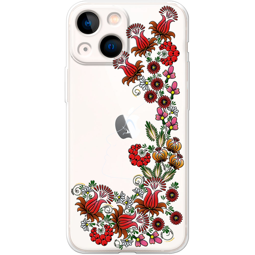 Чохол BoxFace iPhone 13 mini 3D Ukrainian Muse Прозорий силікон (43839-bk64-43839)