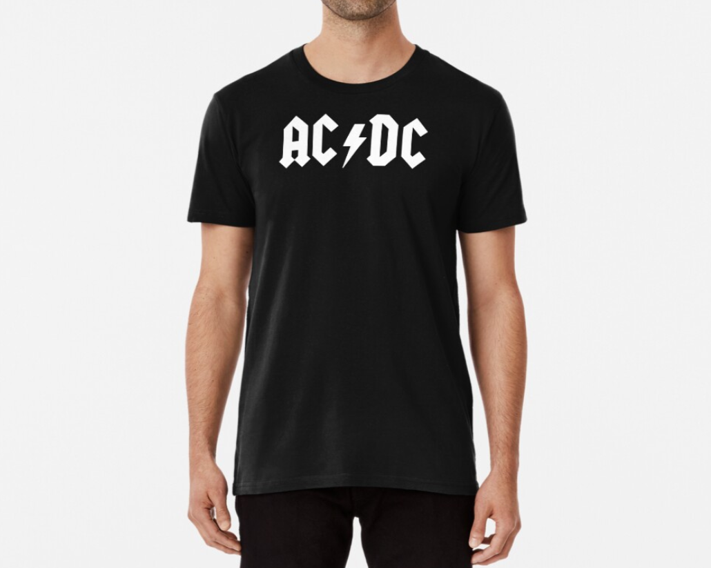 Футболка мужская Stedman с принтом AC/DC L Черный (ПН107-3)