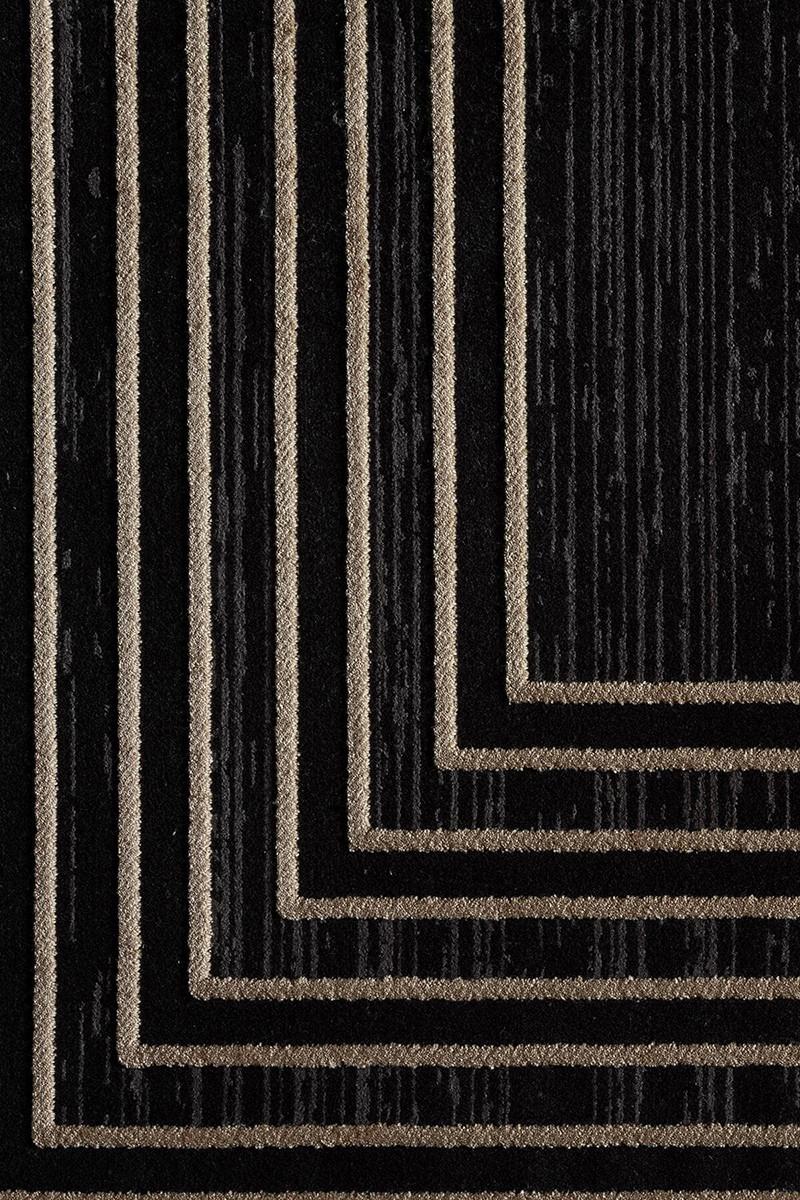 Килим акриловий Taboo Plus dg61c 160x230 см Black/Gold (94371623) - фото 4