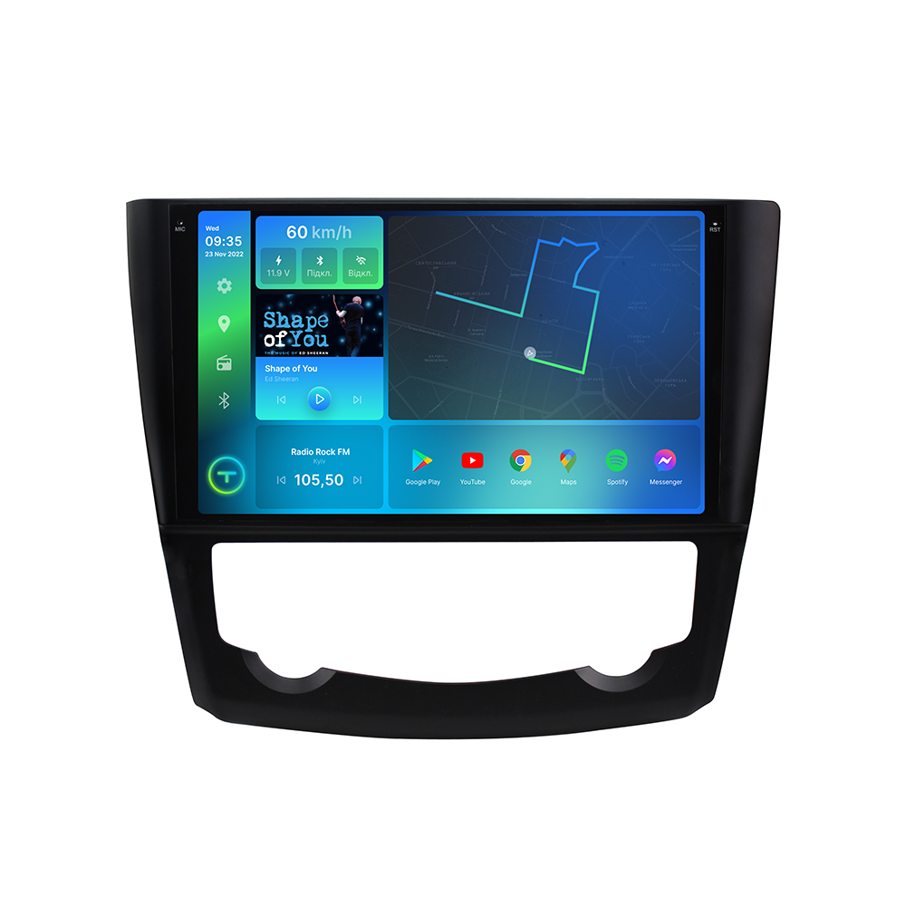 Автомагнитола штатная Torssen 2K F96128 для Renault Kadijar 2012-2016 г. 4G/Carplay/DSP 6/128 GB 9" (202300799)