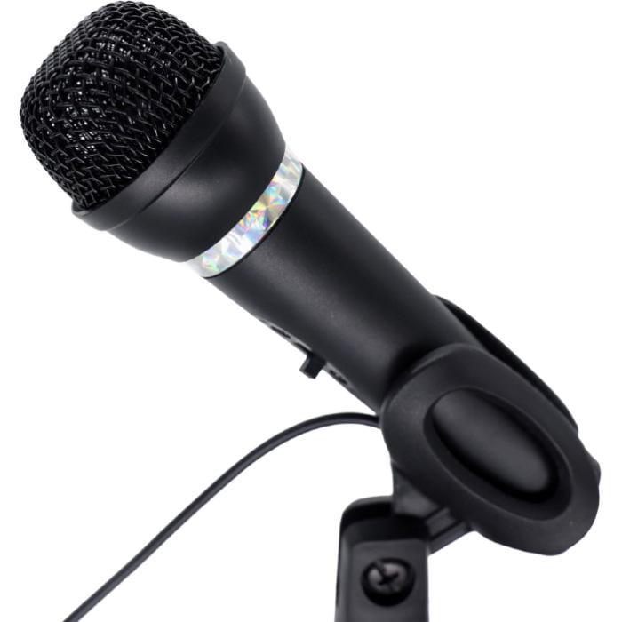 Мікрофон дротовий Gembird MIC-D-04 настільний 1,3 м mini-jack 3,5 мм 20000 Гц Black (36944133)
