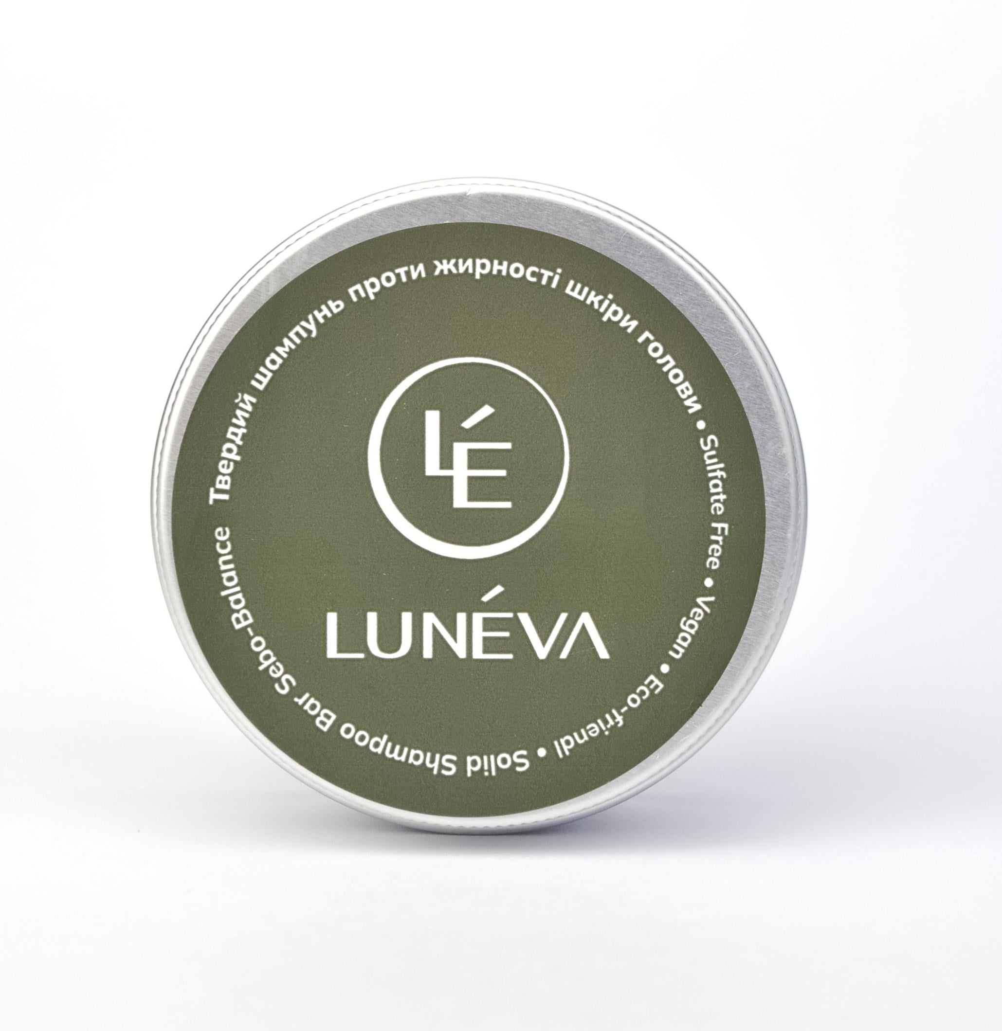 Твердый шампунь против жирности кожи головы LUNÉVA Solid Shampoo Bar Sebo-Balance 70 г