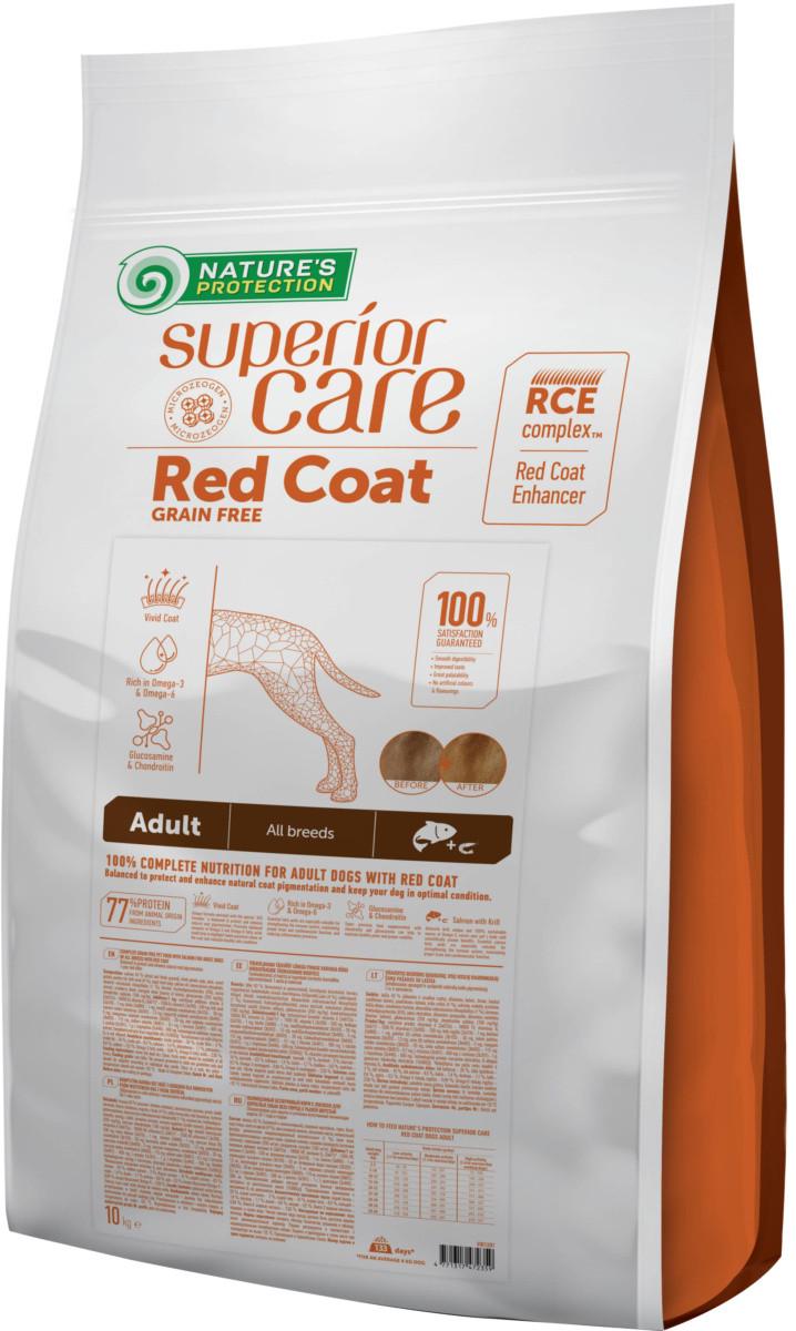 Корм сухой Nature's Protection Super Care All Breeds with Salmon для взрослых собак всех пород с рыжей окраской 10 кг (NPSC47235)
