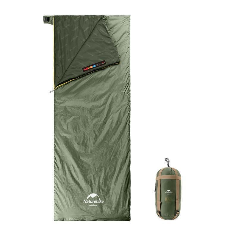 Спальник надлегкий Naturehike Summer LW180 NH21MSD09 правий 15°C p-p XL Зелений