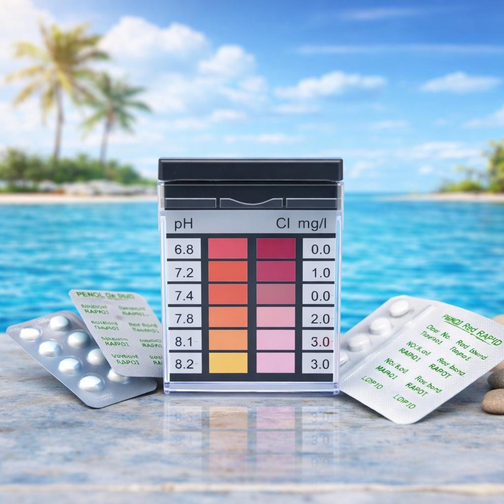 Тестер таблеточный в бассейне для проверки pH и активного хлора в бассейне pH и CL Lovibond
