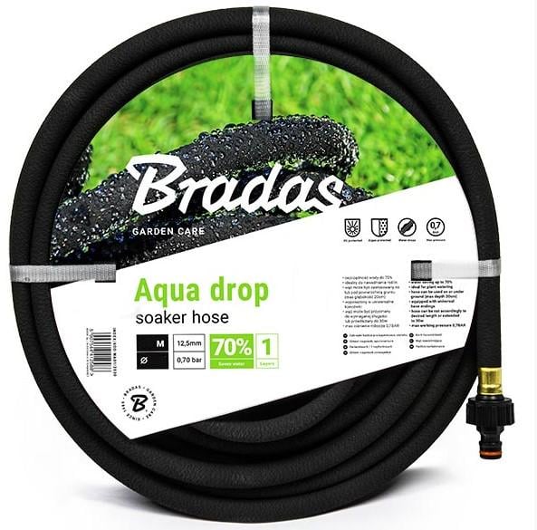 Шланг ирригационный Bradas AQUA-DROP 1/2" 25 м (WAD1/2025) - фото 1