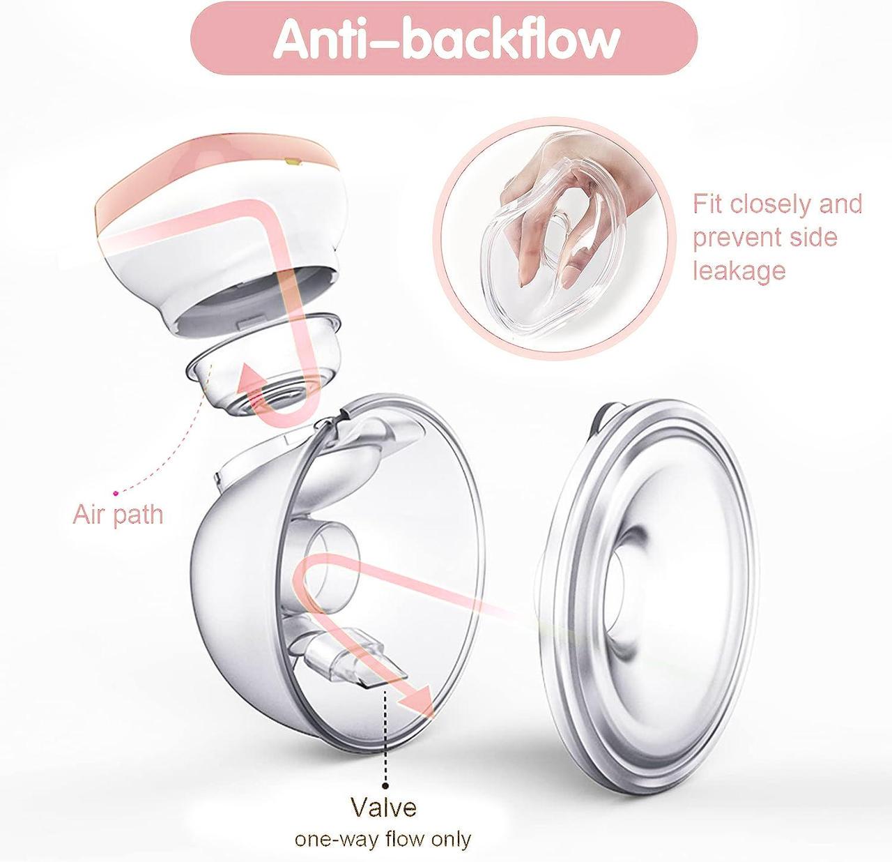 Молокоотсос портативный Milk Pumper Plus с индикатором заряда и 3 режимами Розовый (9322111) - фото 2