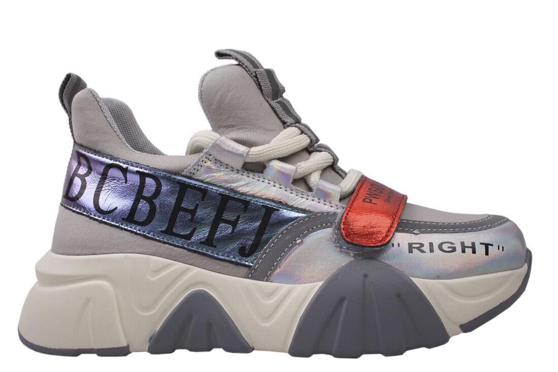 Кросівки жіночі Arees текстиль Сірий (6-20DK 39) - фото 2