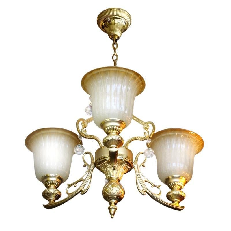 Люстра подвесная прованс большая Brille BKL-179S/3 для холла