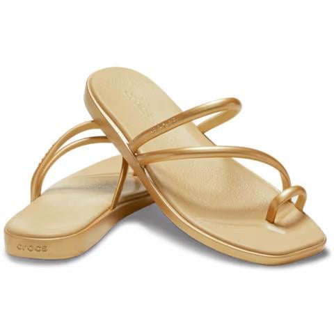 Сандалии Crocs Miami Metallic Toe Loop р. 37-38 Gold (29747535)