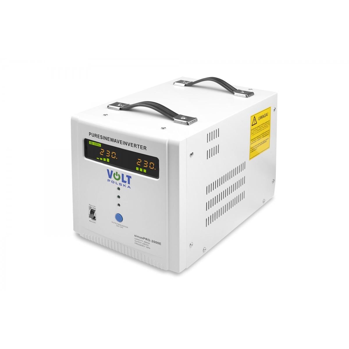 Інвертор напруги Volt Polska Sinus Pro 2000 E 12/230 В 1250/2000 Вт