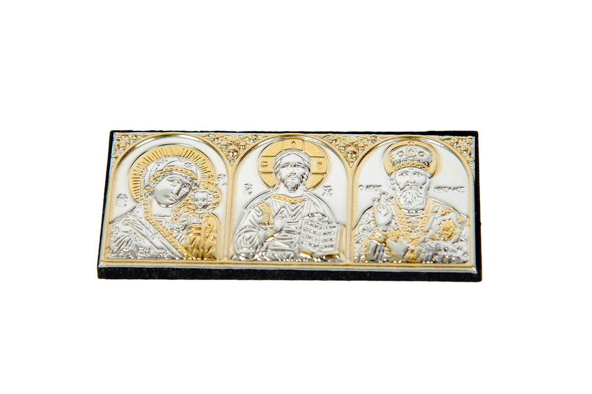 Ікона триптих автомобільна 3,4х7,7 см (EP0PBG/3M) - фото 3