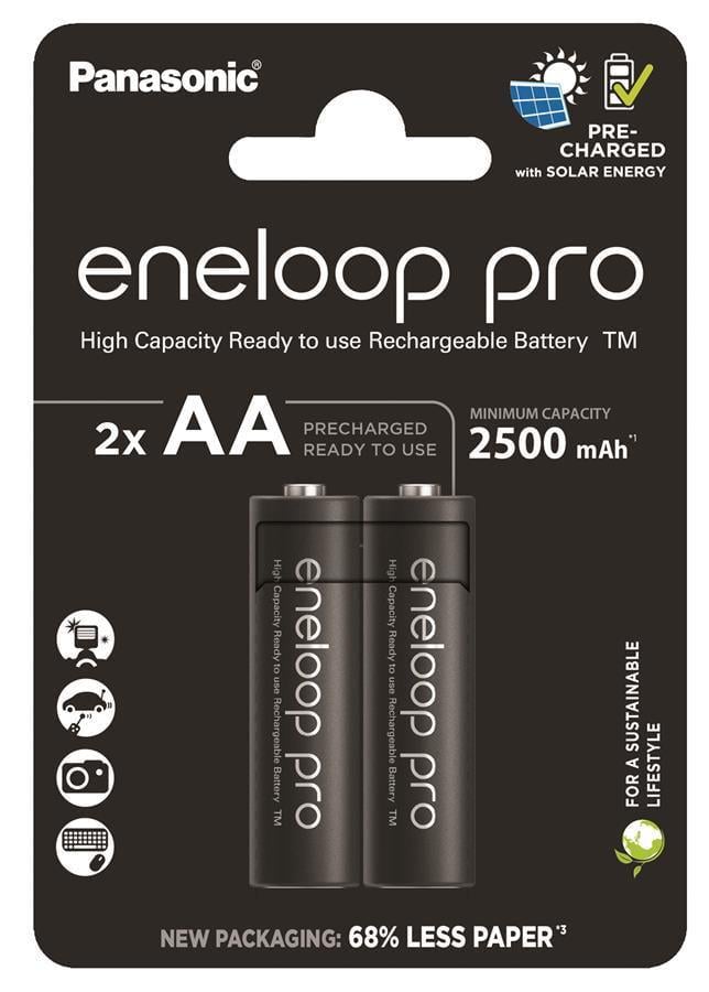 Аккумулятор Panasonic Eneloop NI-MH Pro AA 2500 мАч 2 шт. (ERC-BK-3HCDE/2CP)