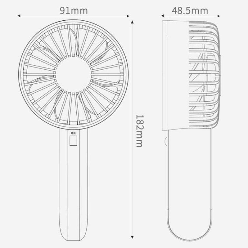 Вентилятор VH Portable Handheld Fan Grey (F03) - фото 8 Вентилятор VH Portable Handheld Fan Grey (F03) - фото 8