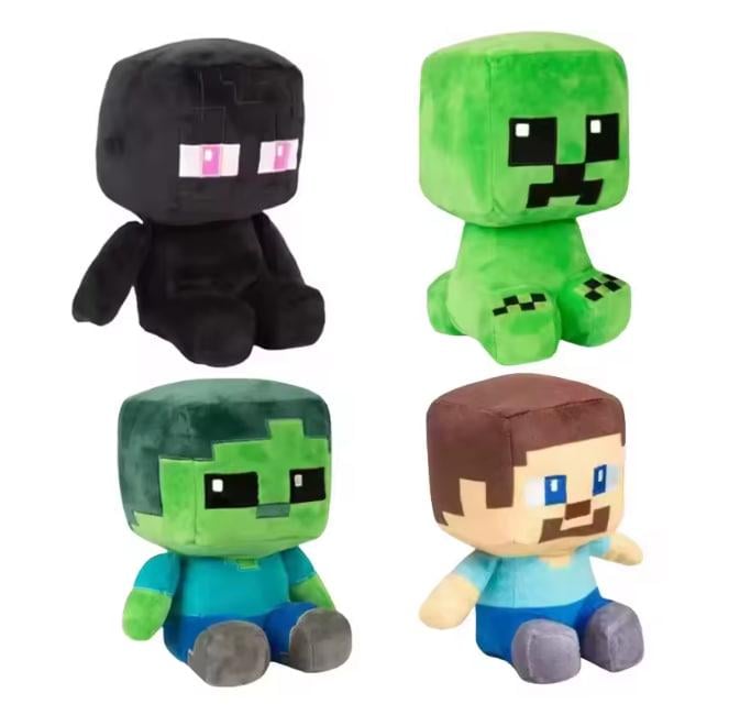 Набір м'яких іграшок Майнкрафт Кріпер Дитинча Ендермен Дитинча Зомбі Стів Minecraft 4 шт. Набір м'яких іграшок Майнкрафт Кріпер Дитинча Ендермен Дитинча Зомбі Стів Minecraft 4 шт.