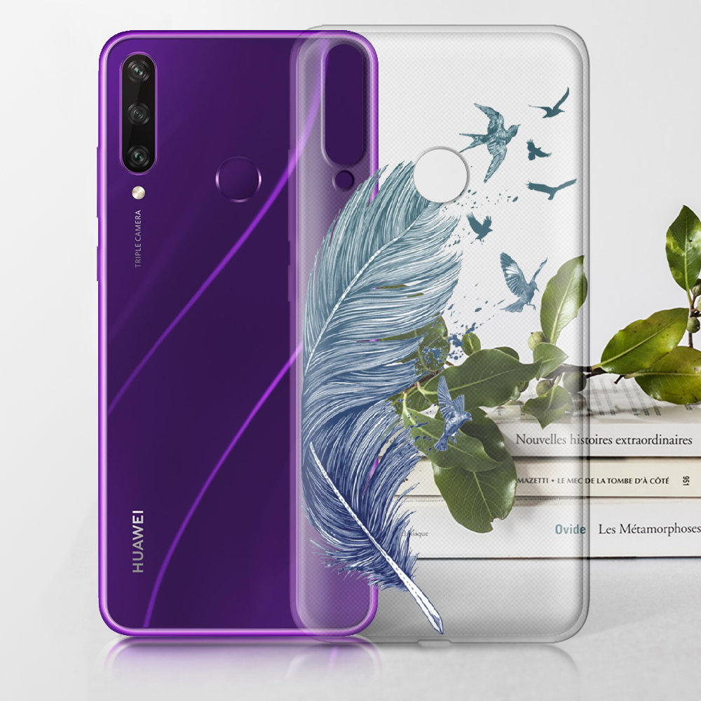 Чохол BoxFace Huawei Y6p Feather Прозорий силікон (40017-cc38-40017) - фото 2