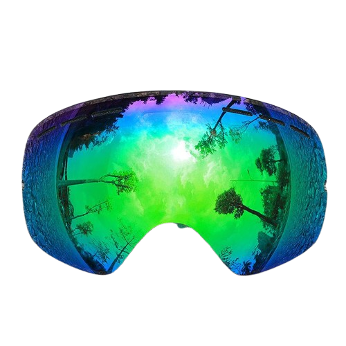 Змінна лінза для гірськолижної маски Copozz GOG-201 з захистом UV400 Mirror Coating для активного відпочинку Anti Fog Green (60405)