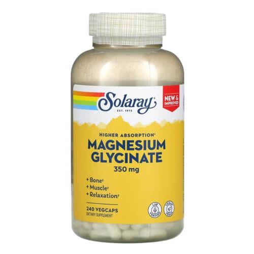 Магний Solaray Magnesium Glycinate 350 мг 240 VegCaps (SOR-89504)