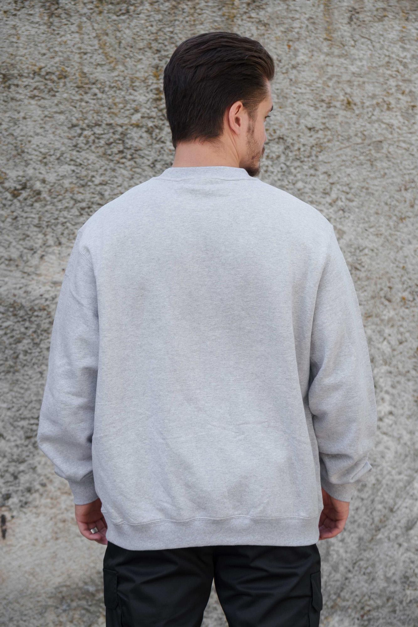 Свитшот на флисе Without Solo утепленный оверсайз S/M Gray (2XL/3XL8055469) - фото 4 Свитшот на флисе Without Solo утепленный оверсайз S/M Gray (2XL/3XL8055469) - фото 4