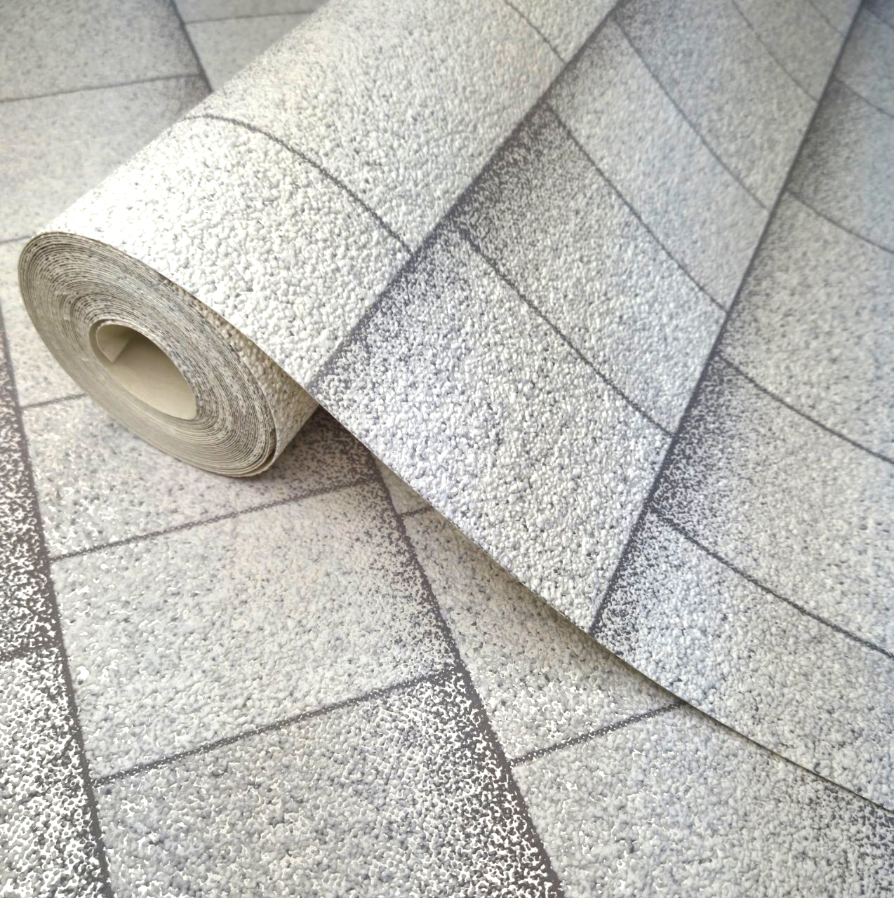 Шпалери вінілові Слов'янські шпалери 9445-06 геометрія/для кухні/коридору/вітальні 10,05x0,53 м Білий (2502249270)