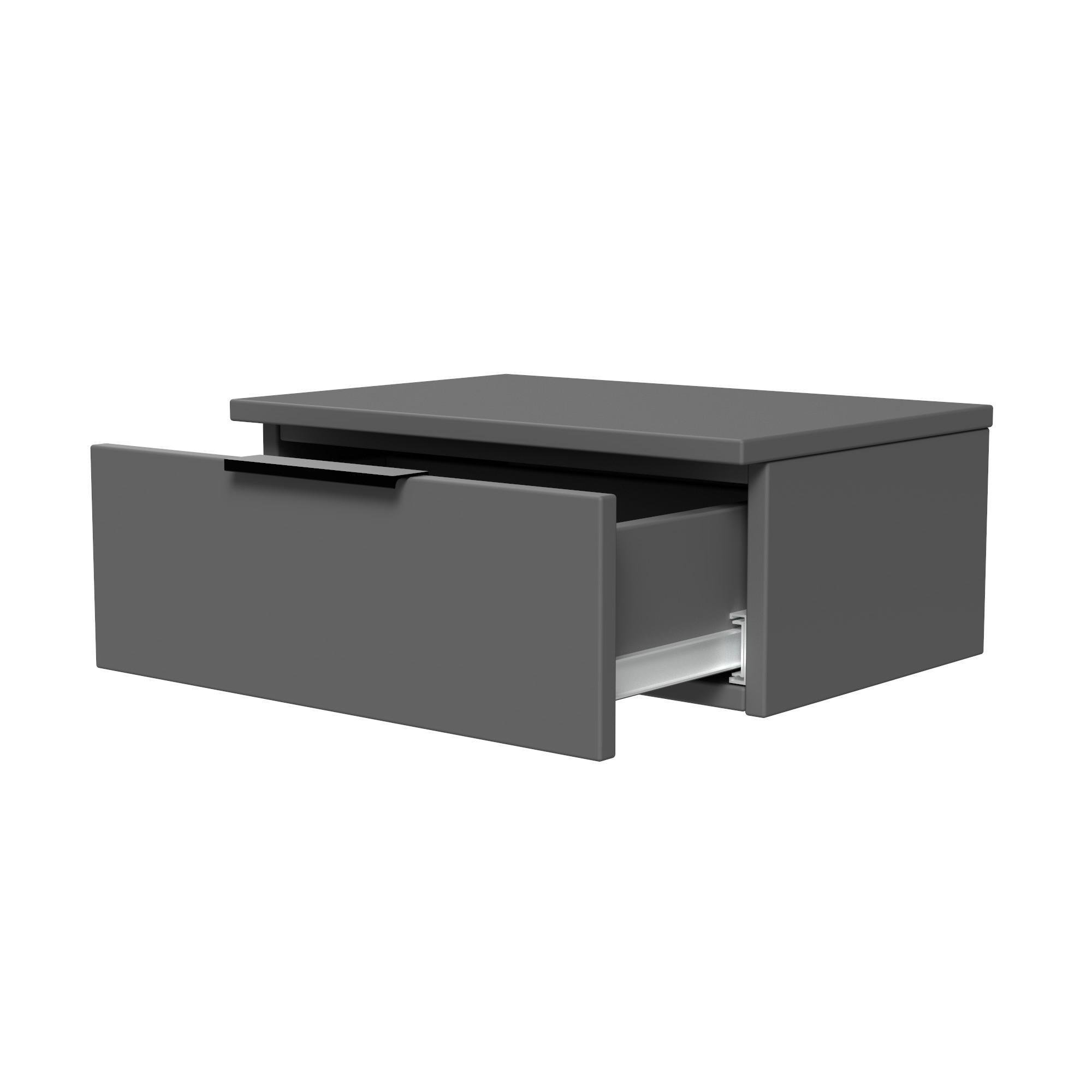 Тумба приліжкова ТП1 SENAM 180х450х310 мм ДСП Сірий Графіт - фото 4 Тумба приліжкова ТП1 SENAM 180х450х310 мм ДСП Сірий Графіт - фото 4