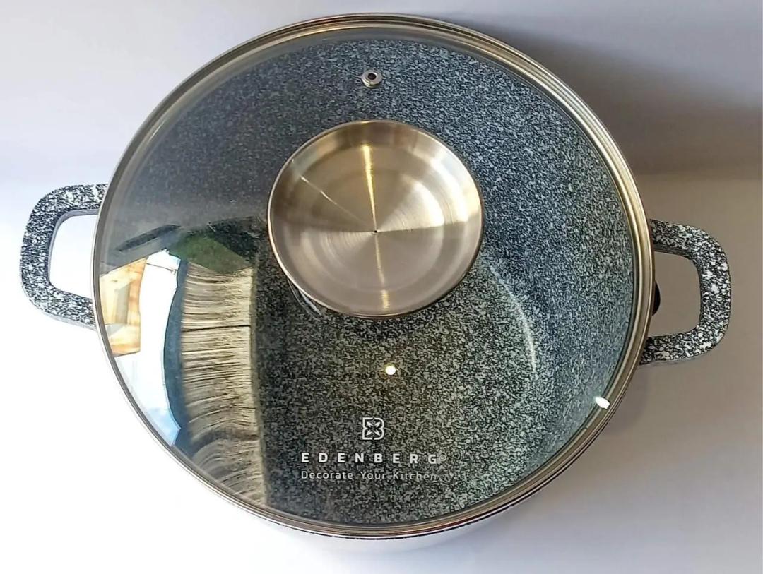 Кастрюля с крышкой Edenberg 6,2 л (EB-8008) - фото 4 Кастрюля с крышкой Edenberg 6,2 л (EB-8008) - фото 4