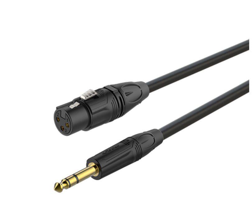 Аудіокабель балансовий Roxtone GMX-J220-L5 Jack 6.3 stereo XLR Female 5 м