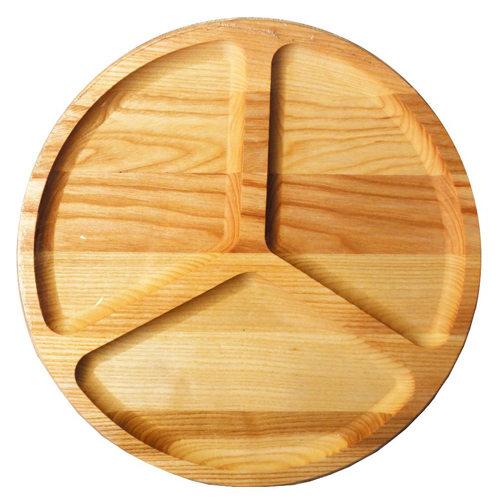 Поднос-менажница TreeVeru ясень 30 см 3 ячейки (6045544)