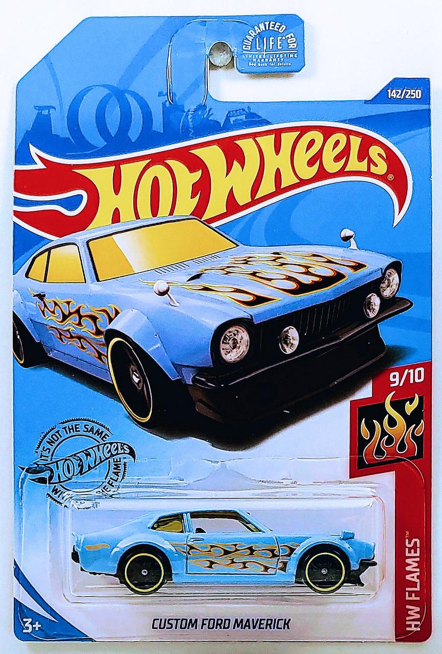 Игрушечная машинка Hot Wheels Custom Ford Maverick 2020 Flames №142 Kroger Exclusive (GHG62)