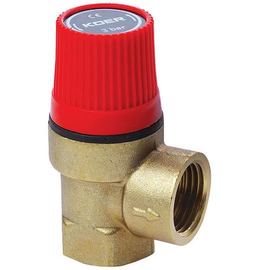 Клапан предохранительный KOER KR2680 1/2" 3 бар (81033)