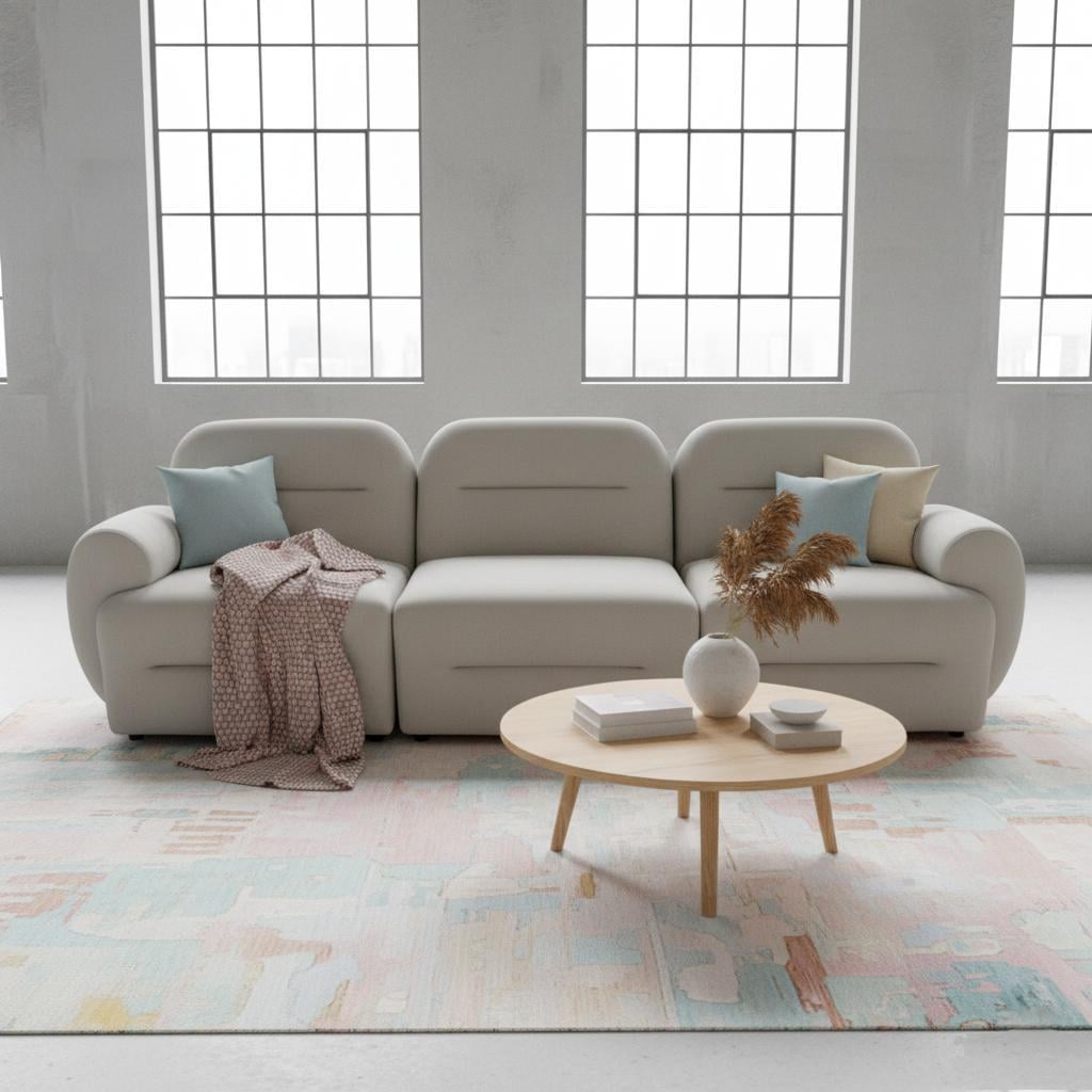 Диван модульный Dolce 255х84х80 см Soft White (rich_sofa_00274)