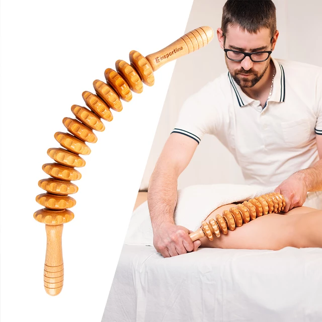 Масажний ролик антицелюлітний inSPORTline Marlee 500 напівкруглий дерев'яний (422574) - фото 4 Масажний ролик антицелюлітний inSPORTline Marlee 500 напівкруглий дерев'яний (422574) - фото 4