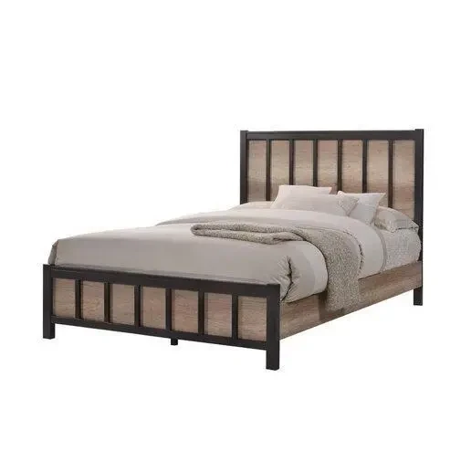 Кровать Loft NS-820 для спальни Черно-серый (3075787511)