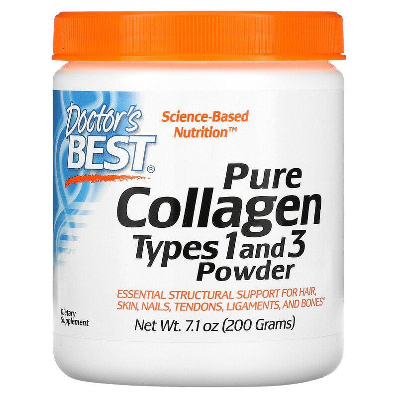 Гидролизованный коллаген 1 и 3 типа Doctor's Best Pure Collagen Types 1 and 3 Powder без вкуса 200 г (908048132)