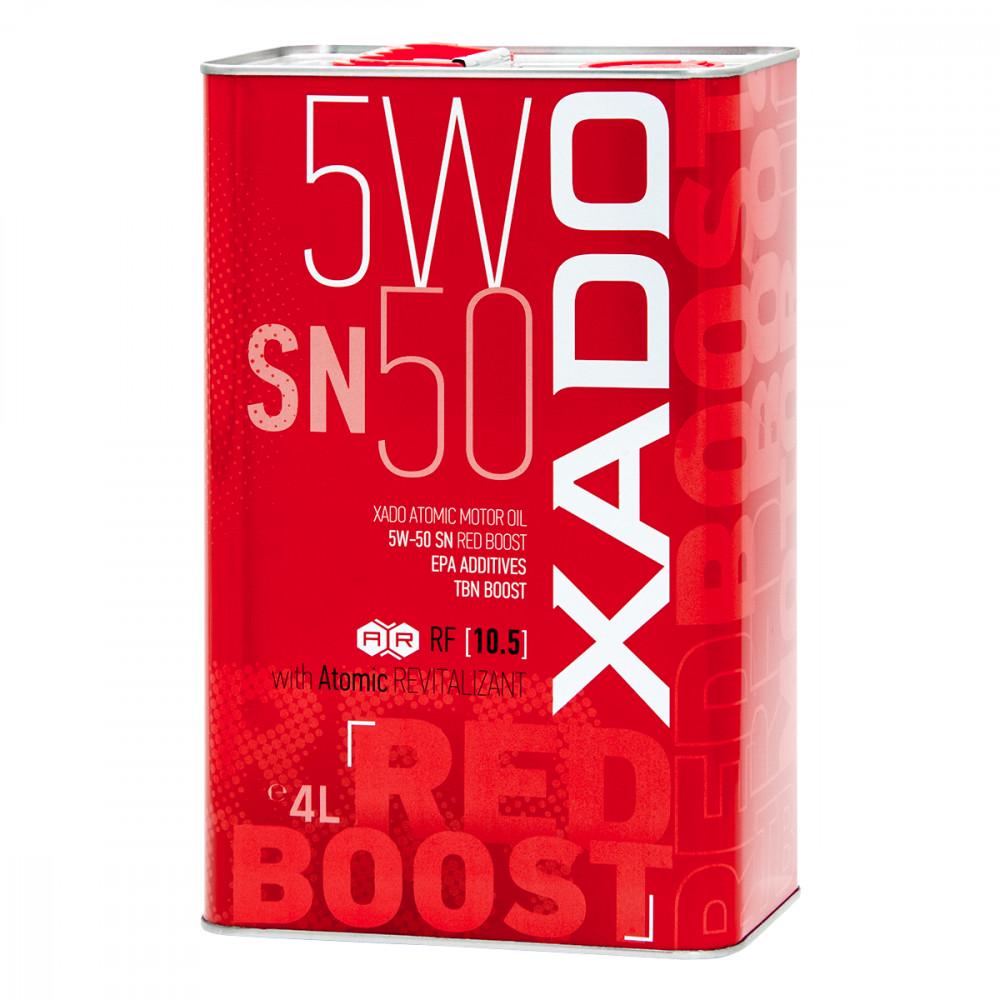 Моторное масло XADO SN Red Boost 5W-50 4 л