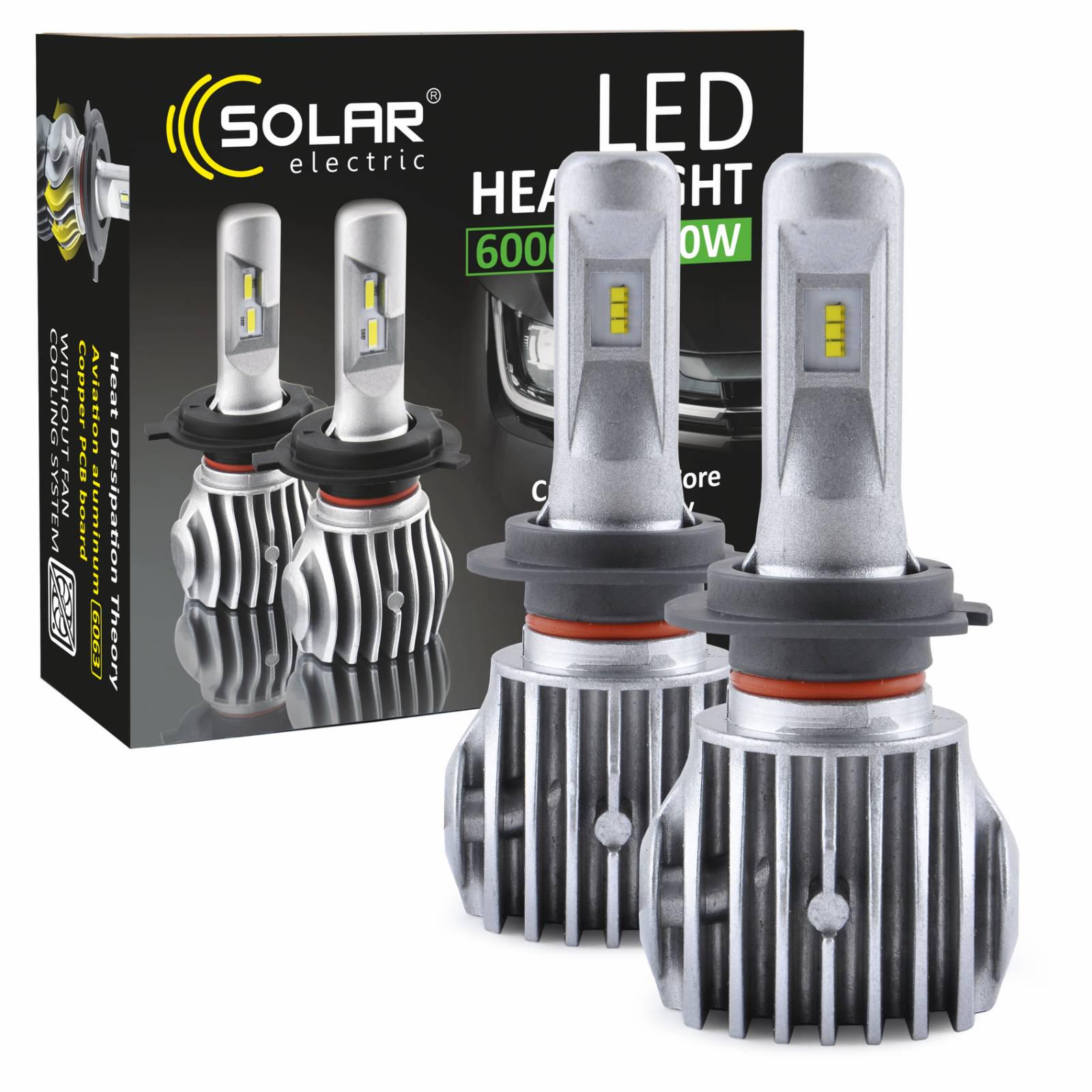 Лампа LED Solar H7 CANBUS 12/24V 6500K 6000L 50W Cree Chip 1860 2 шт.
