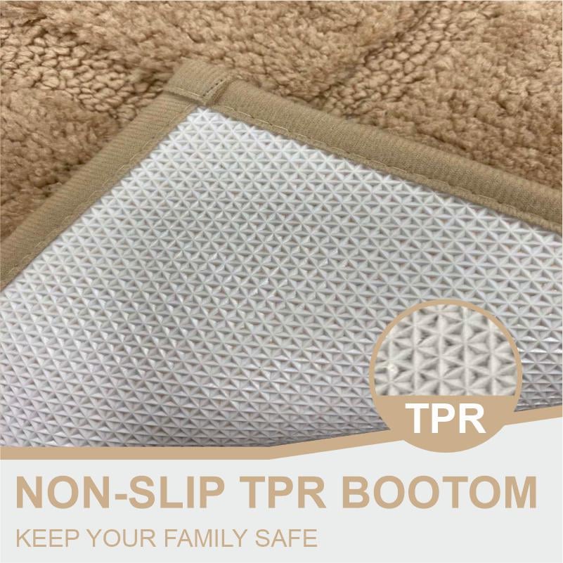 Коврик для ванной комнаты Lovely Svi экстра мягкий/абсорбирующий/прочный/прорезиненный 50x80 см Бежевый (2565064) - фото 5