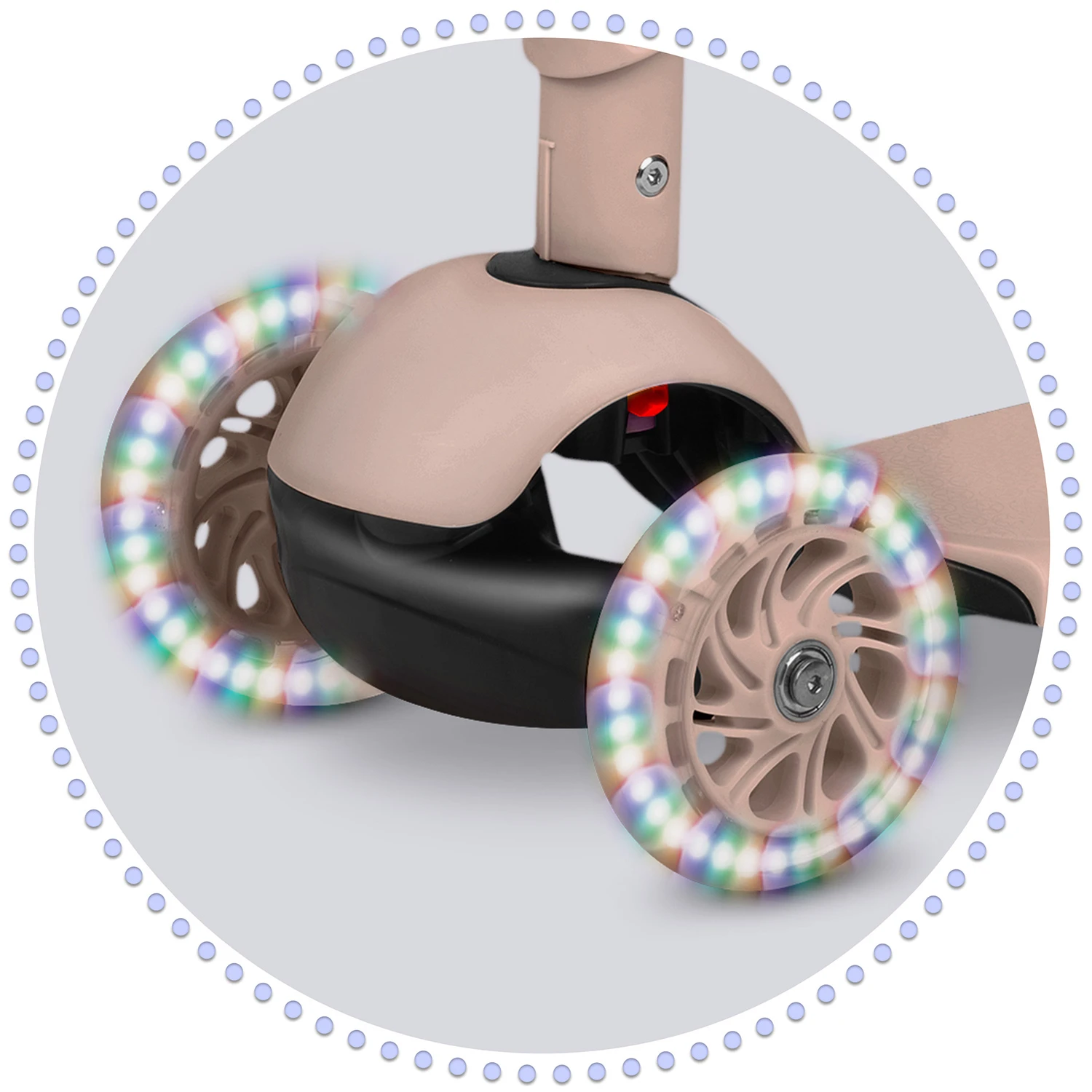 Самокат детский трехколесный Ricokids Todi Бежевый (446679) - фото 4 Самокат детский трехколесный Ricokids Todi Бежевый (446679) - фото 4