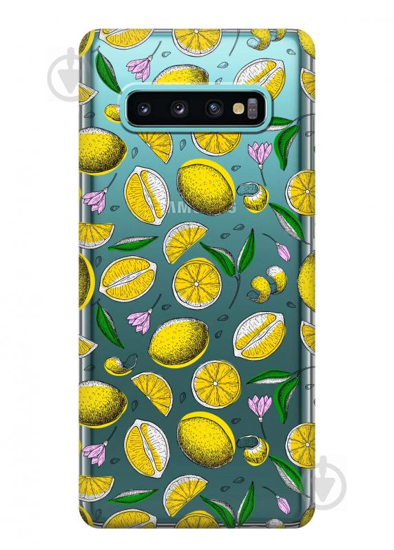 Чехол iSwag для Samsung Galaxy S10 Туканы и лимоны (H398)