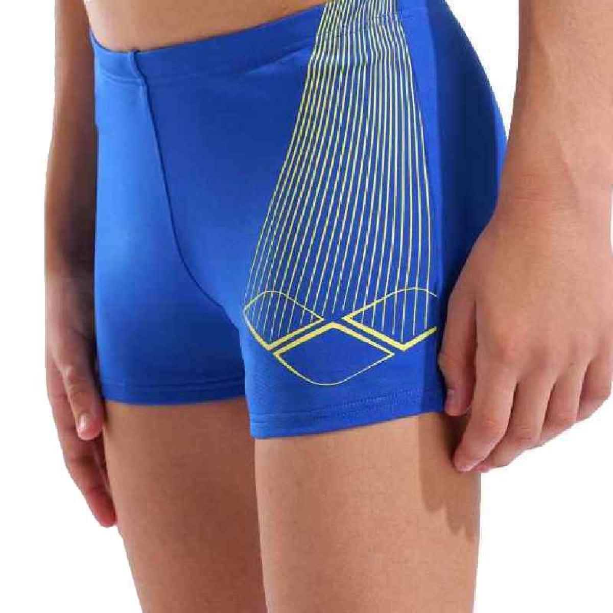 Плавки-шорти для хлопчиків Arena BRIGHT SWIM SHORT 140 см Синій/Жовтий (006721-803 140)