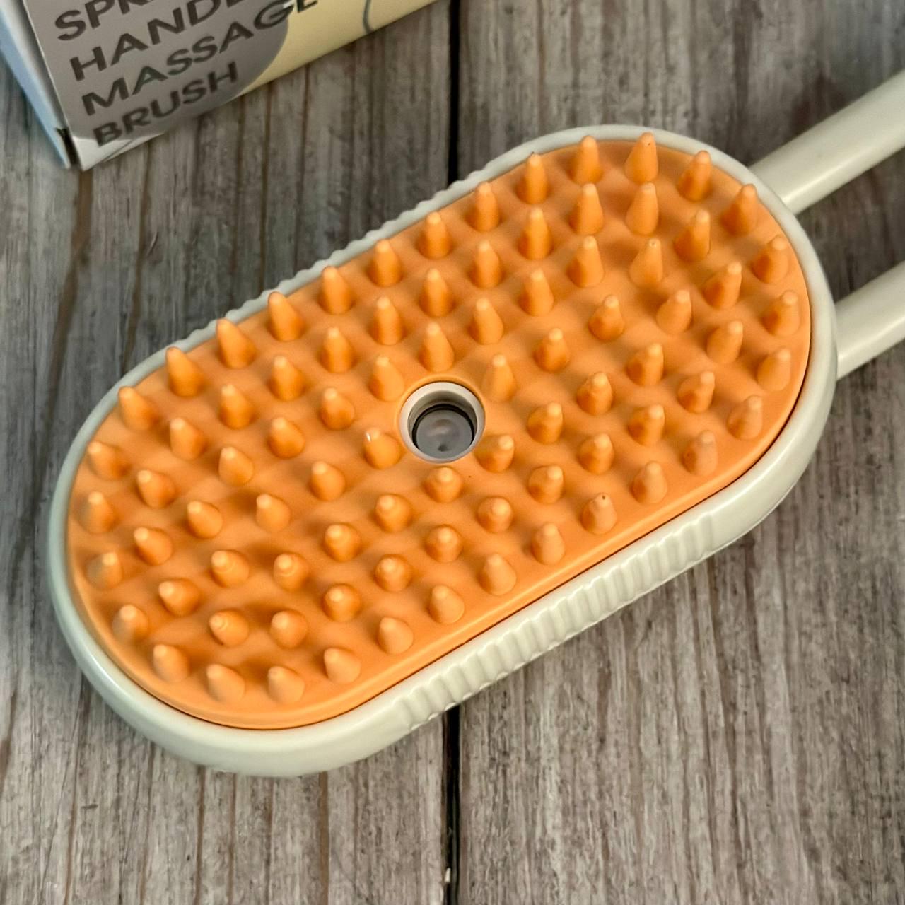 Парова щітка-масажер 3в1 Рет Spray Massage BrusH з паровим розпилювачем для вичісування собак та котів - фото 7