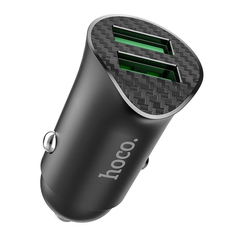 Зарядное устройство автомобильное Hoco Z39 QC3.0 2USB Черный (00000041717_2)
