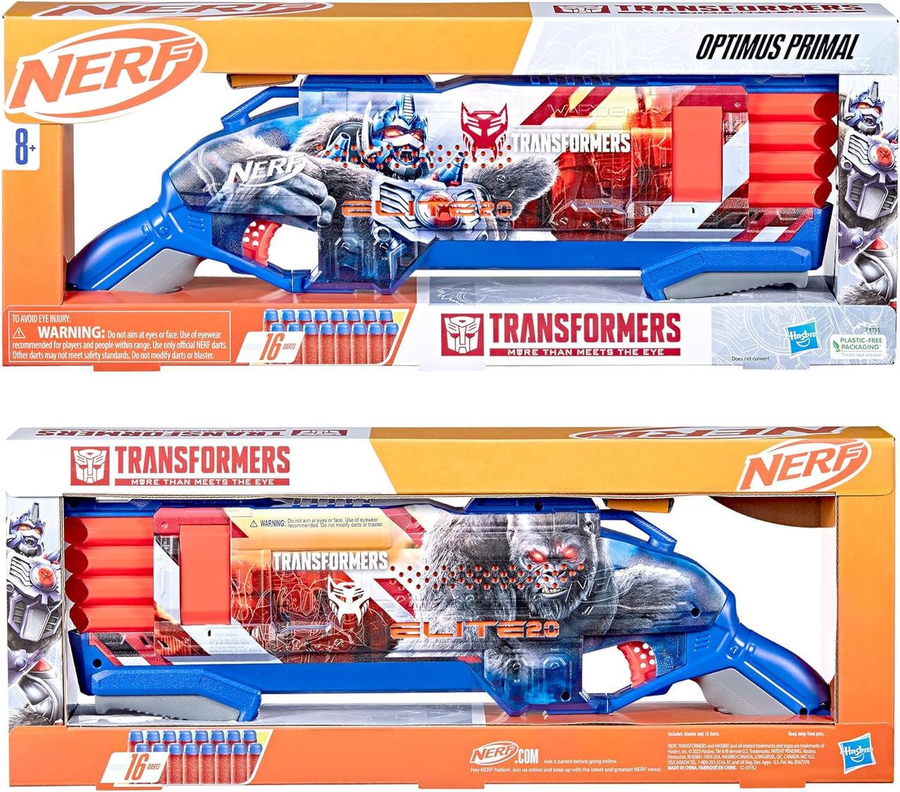 Бластер Nerf Transformers Optimus Primal Dart Blaster - фото 9 Бластер Nerf Transformers Optimus Primal Dart Blaster - фото 9