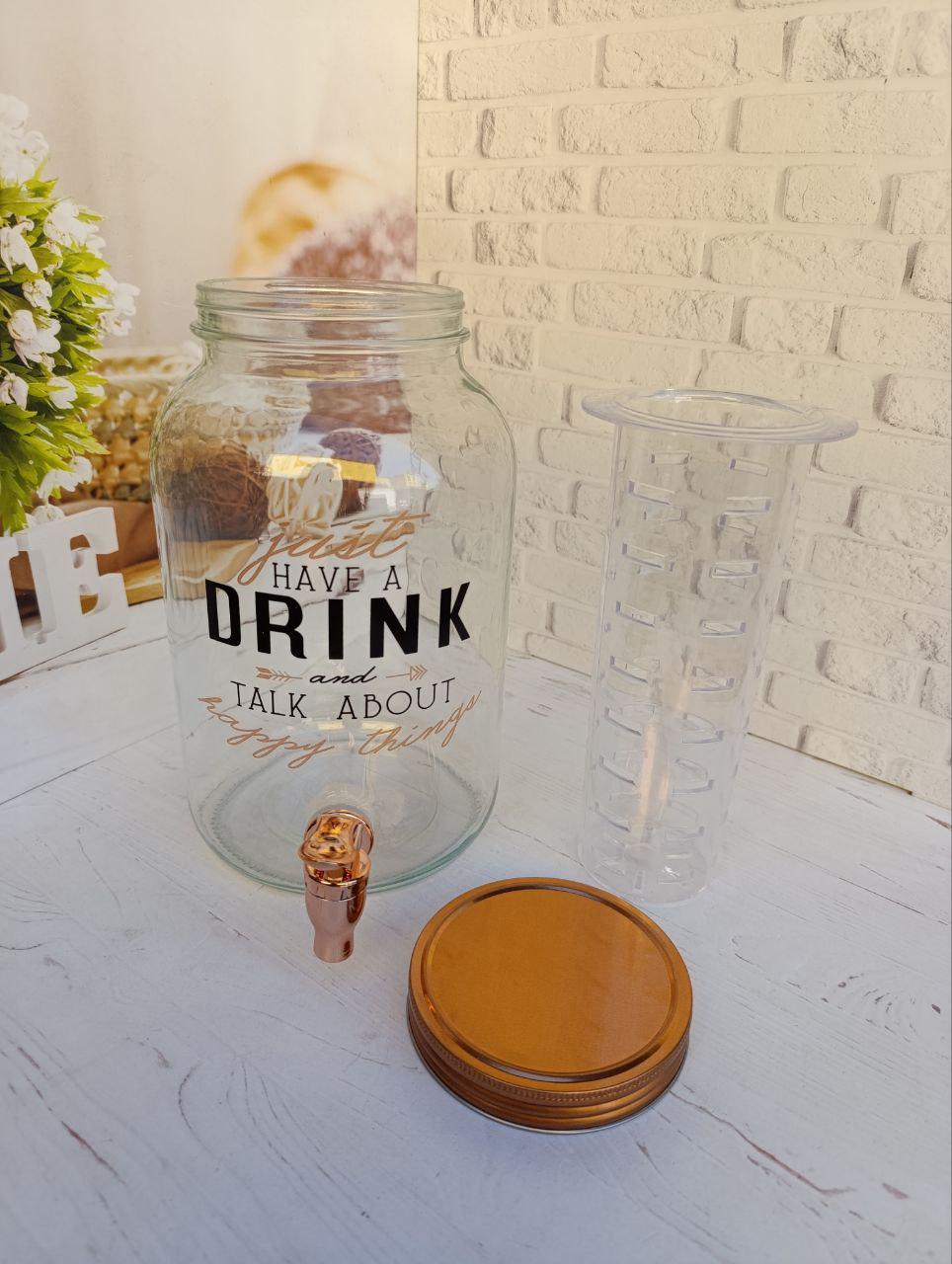 Лимонадник SNT 9037-03 скляний 3,6 л Прозорий (9037-03) - фото 3 Лимонадник SNT 9037-03 скляний 3,6 л Прозорий (9037-03) - фото 3