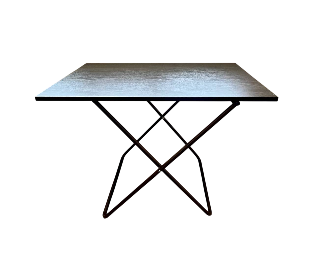 Стіл туристичний розкладний 81х60х60 см Коричневий (12287961)